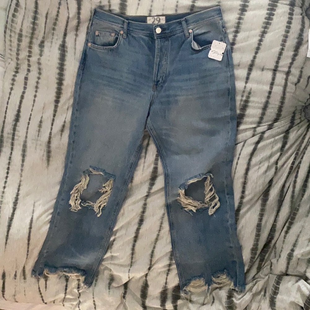 Free people Maggie denim jeans size 29 never worn NWT - Picture 2 of 4